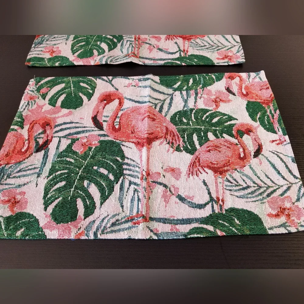 New Handcrafted Flamingos Tablemats, set of 2